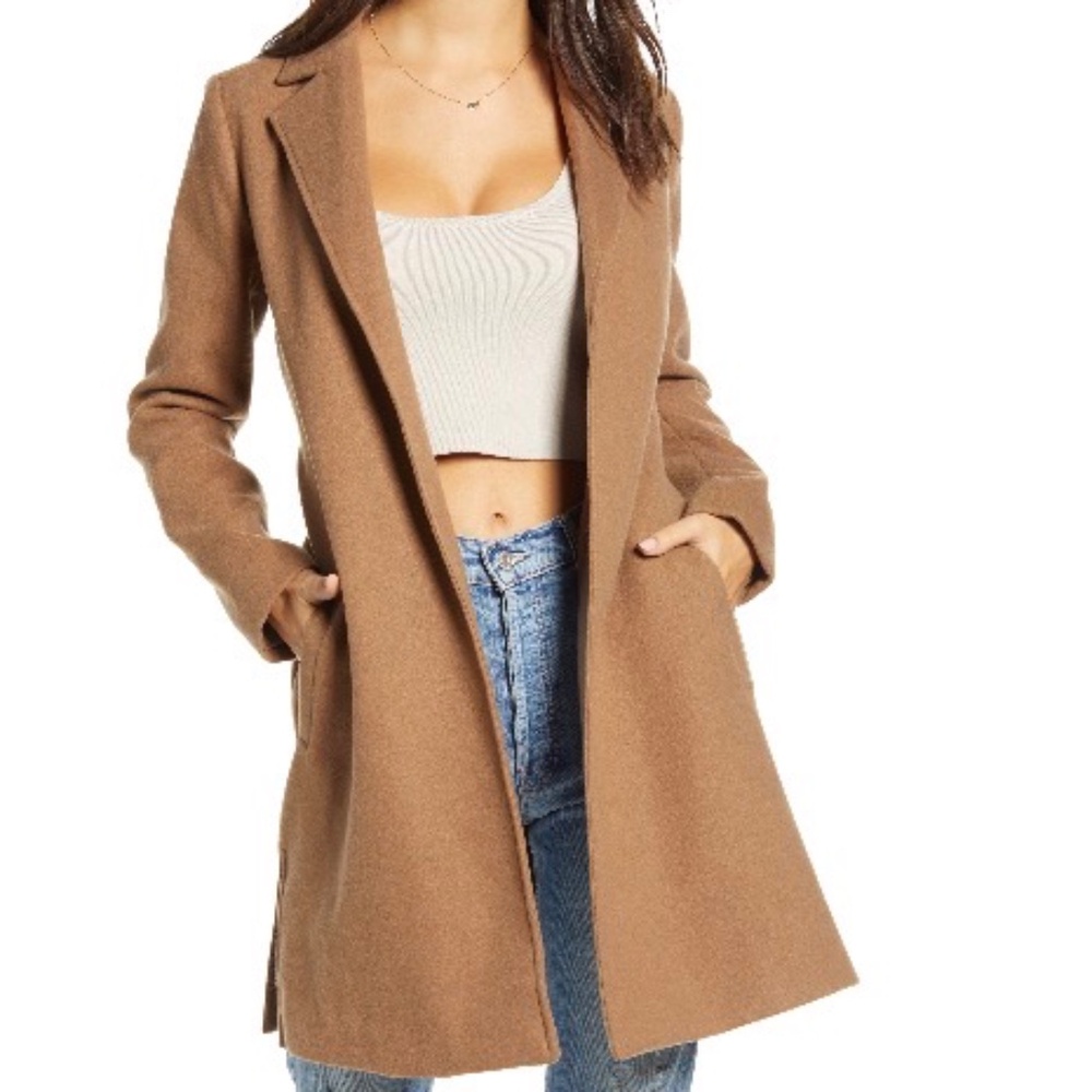 JACK by BB DAKOTA Keep Your Secrets Melton Belted Coat